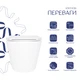 Унитаз подвесной безободковый белый Q-TAP Swan с сиденьем с микролифтом QT16335180W - изображение 2