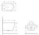 Унітаз підвісний безобідковий білий VOLLE Solo із сидінням з мікроліфтом 1310.001000 - зображення 2
