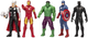Zestaw figurek Hasbro Marvel Avengers: Beyond Earth's Mightiest -Thor/Iron Man/Hulk/Captain America/Black Panther 15 cm 5 szt F8677 (5010996166685) - obraz 1