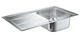 Кухонна мийка Grohe K400+ 45-S Нержавіюча сталь (31568SD0) - зображення 1