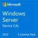 Примірник ПЗ Microsoft Windows Server 2022 CAL 5 Device англ, ОЕМ без носія - изображение 2