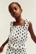 Топ H&M 271228616 140 Білий/Чорні квіти - изображение 1
