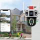 Уличная WiFi камера видеонаблюдения 3MP, FullHD, 2 объектива, YC101 IP камера наблюдения Поворотная камера (251612) - изображение 5