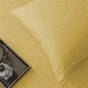 Простынь на резинке MirSon Royal Soft Stripe 30-0003 Intense Yellow 200x220 см (2200011304175) - изображение 3