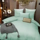 Простынь на резинке MirSon Royal Soft Stripe 30-0013 Azure 180x190 см (2200011304533) - изображение 1