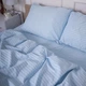 Простынь на резинке MirSon Royal Soft Stripe 30-0028 Amberly 200x220 см (2200011307299) - изображение 3