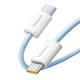 Кабель Type-C на Type-C Baseus Dynamic 4 Series Fast Charging Data Cable (2m, 100W, 5A, 480 Mbps). Blue - зображення 5