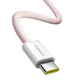 Кабель Type-C на Type-C Baseus Dynamic 4 Series Fast Charging Data Cable (1m, 100W, 5A, 480 Mbps). Pink - зображення 2