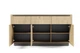 Комод Торро / Torro 3D3S/163 3-дверный с 3 ящиками Дуб кремона/черный Perfect Home - изображение 2