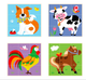 Kostki - puzzle drzewniane Viga Farma 50833 (6934510508333) - obraz 4