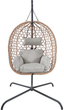 Huśtawka Cocoon HOMLA Nido 104x106x184 cm Beżowa - obraz 3