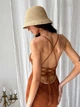Сарафан женский ARTKNIT Кружево S-M Коричневый (4823093473331) - изображение 9