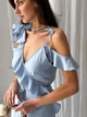 Платье миди летнее женское ARTKNIT Romance S Голубое (2251948811014) - изображение 7