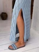 Платье длинное летнее женское ARTKNIT Ажур S-M Голубое (4823093473294) - изображение 10