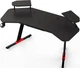 Геймерский компьютерный стол GT Racer T-1246 (160x60x73) Black - изображение 6