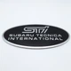 Эмблема алюминиевая SUBARU STI (Subaru tecnica international) (чёрный) 8,5*4,2 см - изображение 4