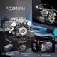 Конструктор бензиновый двигун V8 восьмициліндровий мотор авто Mould King, на 535 деталей 10088.v8 - зображення 5