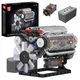 Конструктор бензиновый двигун V8 восьмициліндровий мотор авто Mould King, на 535 деталей 10088.v8 - зображення 7