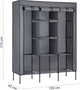 Шафа тканинна Massido 45 x 130 x 175 см графітова (5908220477150) - зображення 4