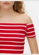 Топ Primark 1495505 L червоний смужки - зображення 3