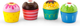 Ciasteczka drewniane Viga Cup Cake 4 szt. 50808 (6934510508081) - obraz 2