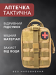 Тактическая аптечка 20×15×8 см койот с быстрым доступом MOLLE креплением и отделениями для аптечки - изображение 1