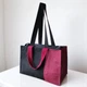 Сумка джутовая натуральная шоппер "Burgundy black" Silk Route а-3734 - изображение 1