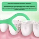 Набір одноразових зубних ниток - флосерів Dental Floss двосторонні флоси - зубочистки для чищення міжзубних проміжків, 100 шт, м'ятний (107677069) - зображення 4