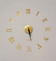 Часы настенные зеркальные Римские цифры TIME Золото до 40см - изображение 4