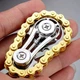 Металлический фиджет-спинер игрушка велосипедная цепь Antistress Chain Spinner, золотой - изображение 2