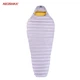 Пуховый спальный мешок Aegismax LETO +7°C +2°C Regular 190 см Gray - изображение 2