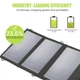 Портативна сонячна панель Allpowers 5V 15 W 10000 mAh Кемпінгова туристична переносна панель чорна - зображення 4