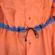 Дождевик пончо плащ-палатка накидка от дождя на рюкзак до 80 литров Bluefield размер M оранжевый - изображение 4
