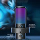 Мікрофон конденсаторний Fifine A8 Plus USB з RGB підсвічуванням та перемиканням спрямованості Black - зображення 4