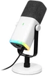 Микрофон динамический Fifine AM8W USB/XLR с RGB подсветкой White - изображение 3
