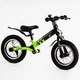 Велобег детский 12’’ Corso "Skip Jack" ручной тормоз, амортизатор. Green and black (119238) - изображение 2