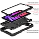 Протиударний чохол Shockprof Capsule для планшета Apple iPad Mini 7 / iPad Mini 6 (Чорний) - зображення 4