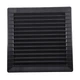 Решетка вентиляционная пластиковая с сеткой AirRoxy 140x140 graphite черная 02-339 - изображение 1