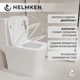 Унитаз-компакт Helmken 35900004 безободковый с сиденьем Soft Close дюропласт - изображение 5