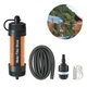 Портативний фільтр для води туристичний похідний Water Filter Straw на 8000 л Помаранчевий - зображення 2