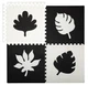 Игровой коврик пазл большой MoMi Feli Black 120×120 см мягкий детский EVA коврик для дома и улицы, коврик-пазл для игр, термо коврик детский, коврик-пазл, игровой детский коврик - изображение 1