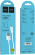 Кабель Hoco X1 USB to Micro 2.4A, PVC, PVC connectors 1 м White (6957531032038) - зображення 3