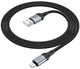 Кабель Hoco X102 USB to Micro 2.4A, nylon, aluminum connectors 1.2 м Black (6942007608763) - зображення 5