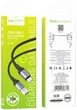 Кабель Hoco X102 USB to Type-C 3A, nylon, aluminum connectors 1.2 м Black (6942007608770) - зображення 7