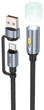 Кабель-світильник Hoco UA38C USB/Type-C to LED light adapter cable Black (6942007647755) - изображение 1