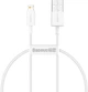 Кабель Baseus Superior Series Fast Charging Data Cable USB to iP 2.4A 0.25 м White (CALYS-02) - изображение 1
