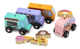 Pojazdy drewniane Viga Food Track 4 szt. 44661 (6971608446610) - obraz 2