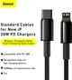 Кабель Baseus Tungsten Gold Fast Charging Data Cable Type-C to iP PD 20W 2 м Black (CATLWJ-A01) - зображення 8