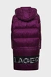 Жіночий фіолетовий пуховик Karl Lagerfeld S 236W1506 - изображение 4