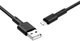 Кабель Borofone BX31 USB to iP 2.4A, silicone, TPE connectors 1 м Black (6931474710352) - изображение 2